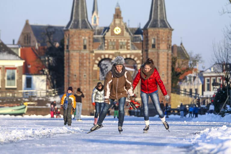 06-02-2012, Sneek, Kolk, schaatsen
foto; Simon Bleeker